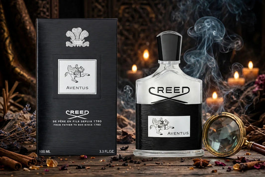 Flacon Creed Aventus authentique examiné à la loupe