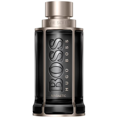 Hugo Boss The Scent Magnetic For Him Eau de Parfum – parfum homme gourmand, fruité et musqué aux notes de maninka, vanille et musc chez URPERFUME Maroc.