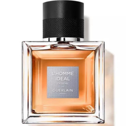 Guerlain L'Homme Idéal Extrême Eau de Parfum – parfum homme ambré, gourmand et boisé aux notes d'amande, cannelle, prune, tabac, patchouli et cèdre chez URPERFUME Maroc.