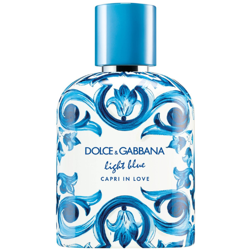 Dolce&Gabbana Light Blue Capri In Love Pour Homme Eau de Parfum – parfum homme boisé et épicé au poivre noir, figue verte et patchouli disponible chez URPERFUME Maroc.